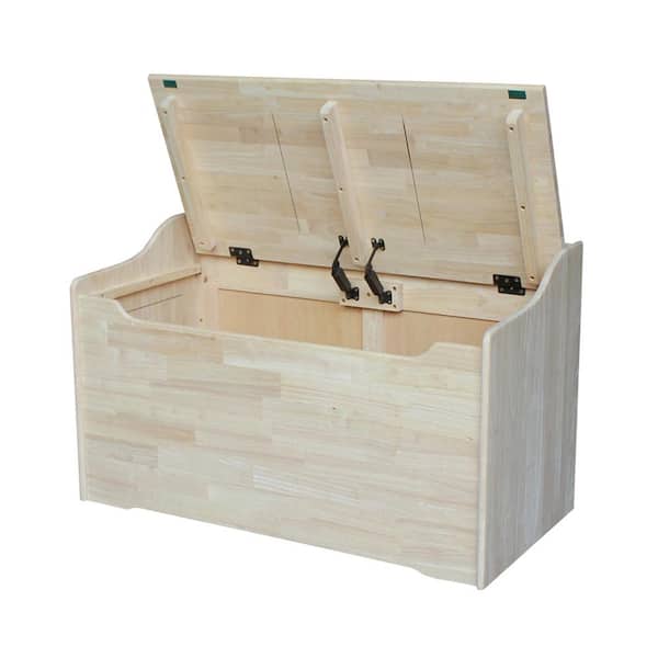 Small Open Wooden Box and Handles 10 Colours or Unpainted 2 Grades Storage Chest 