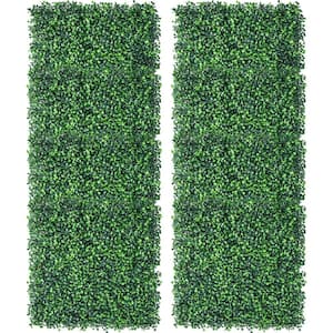 Runesay 20 in. Composite Garden Fence Artificial Hedge Boxwood Panels Plant Faux  Greenery Panels UV Protected Pack of 6-Pieces SSCREEN-CRE4 - The Home Depot