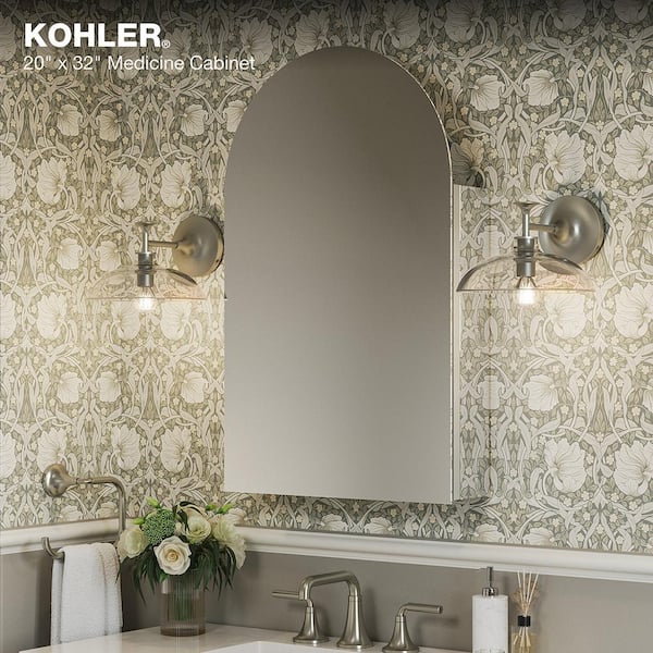 KOHLER Embark 20 in. W x 32 in. H Arched Medicine Cabinet with Mirror