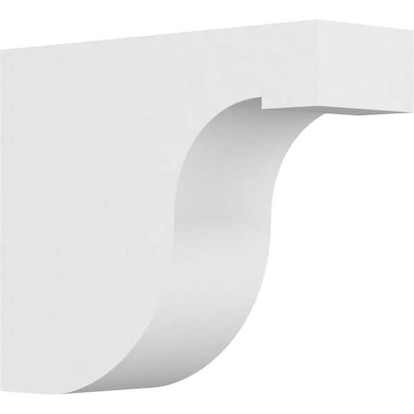Ekena Millwork 4 in. x 10 in. x 12 in. Standard Del Monte Architectural Grade PVC Rafter Tail Brace