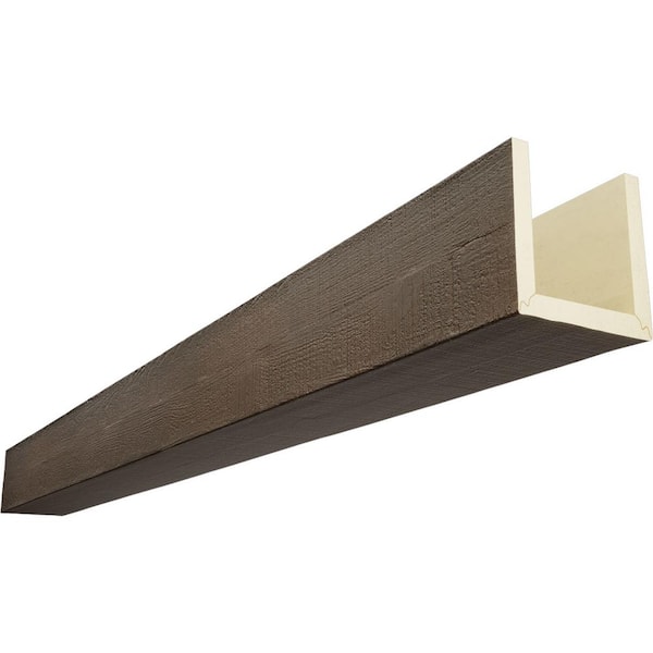 Endurathane 6 in. H x 6 in. W x 20 ft. L Rough Cedar Cedar Bark Faux Wood Beam