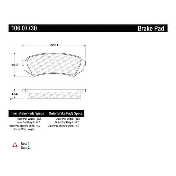 Centric Parts Disc Brake Pad Set