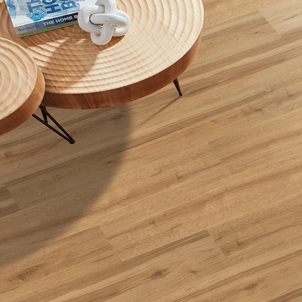 Glastonbury Grove Oak 22 MIL x 7.4 in. W x 59.5 in. L Waterproof Click Lock Luxury Vinyl Plank Flooring (21.5 sqft/case)