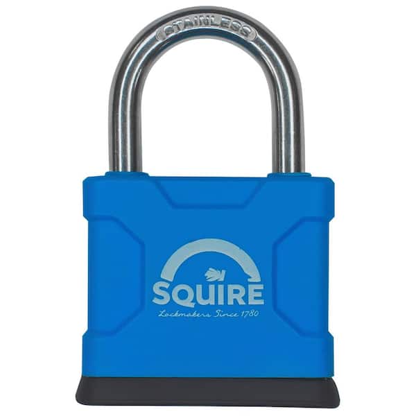 All Terrain 3.86 in. Wide Brass Keyed Padlock with Steel Shackle