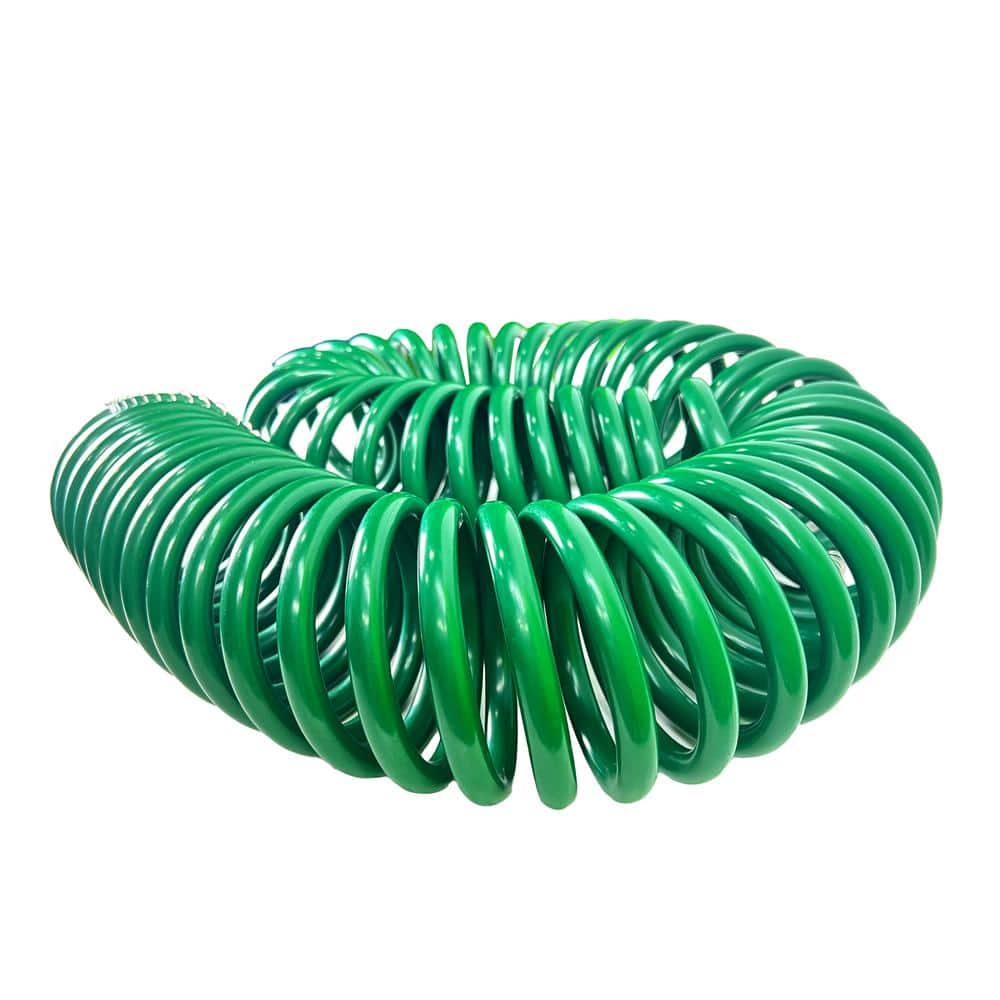 Avagard 50-Foot Green Spiral Water Hose with Brass Connectors