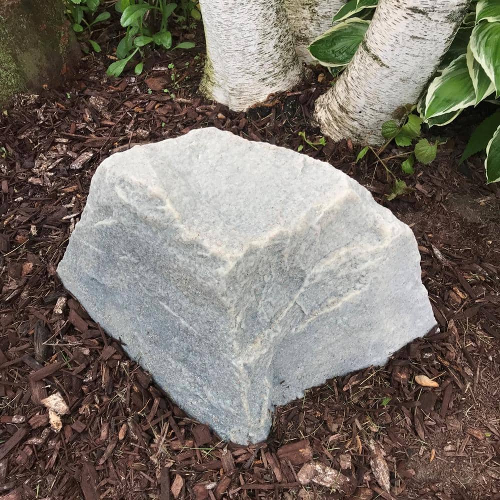 Gray Fieldstone Artificial Rock Cover for Electrical Outlets