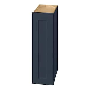 Avondale 9 in. W x 12 in. D x 30 in. H Ready to Assemble Plywood Shaker Wall Kitchen Cabinet in Ink Blue
