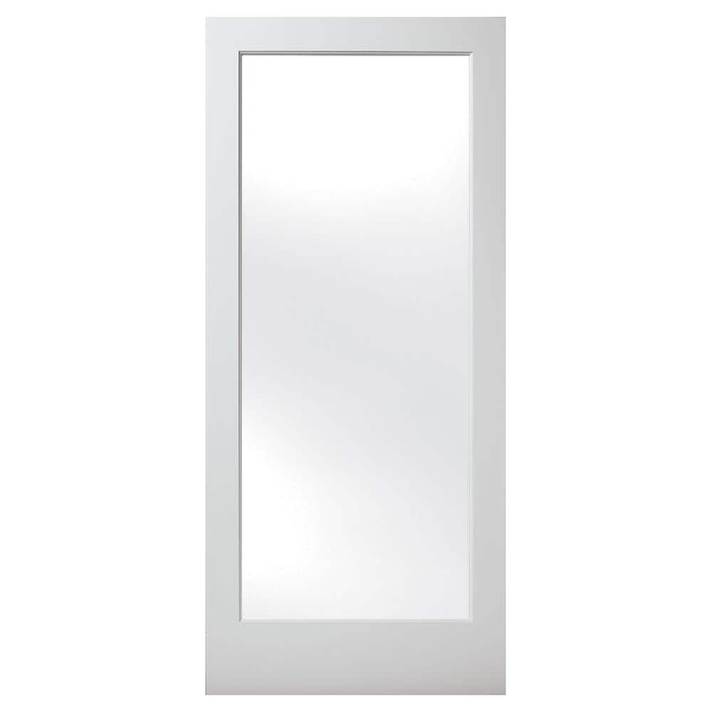 Builders Choice 28 In. X 80 In. Solid Core Full Lite Satin Etch Glass ...