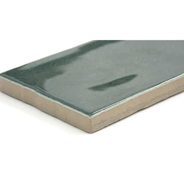 Passion Verde 3 in. x 8 in. Glossy Porcelain Wall Tile (3.92 sq. ft./Case)
