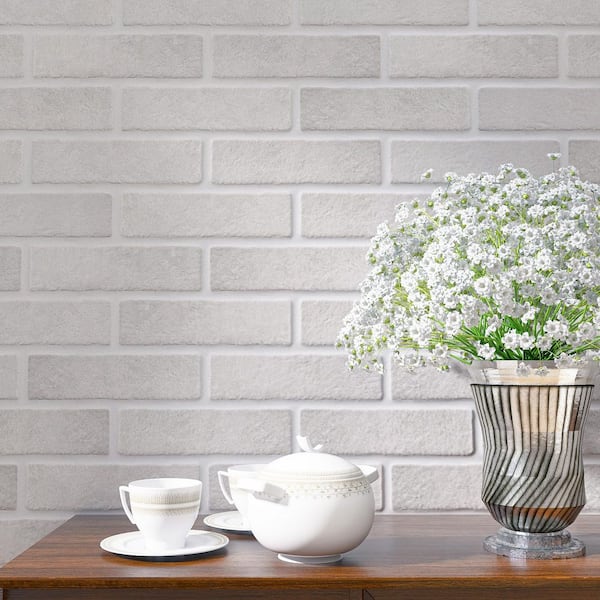 Jerica Blanco Brick 2.95 in. x 11 in. Matte Porcelain Floor and Wall Tile (10.85 sq. ft. /Case)