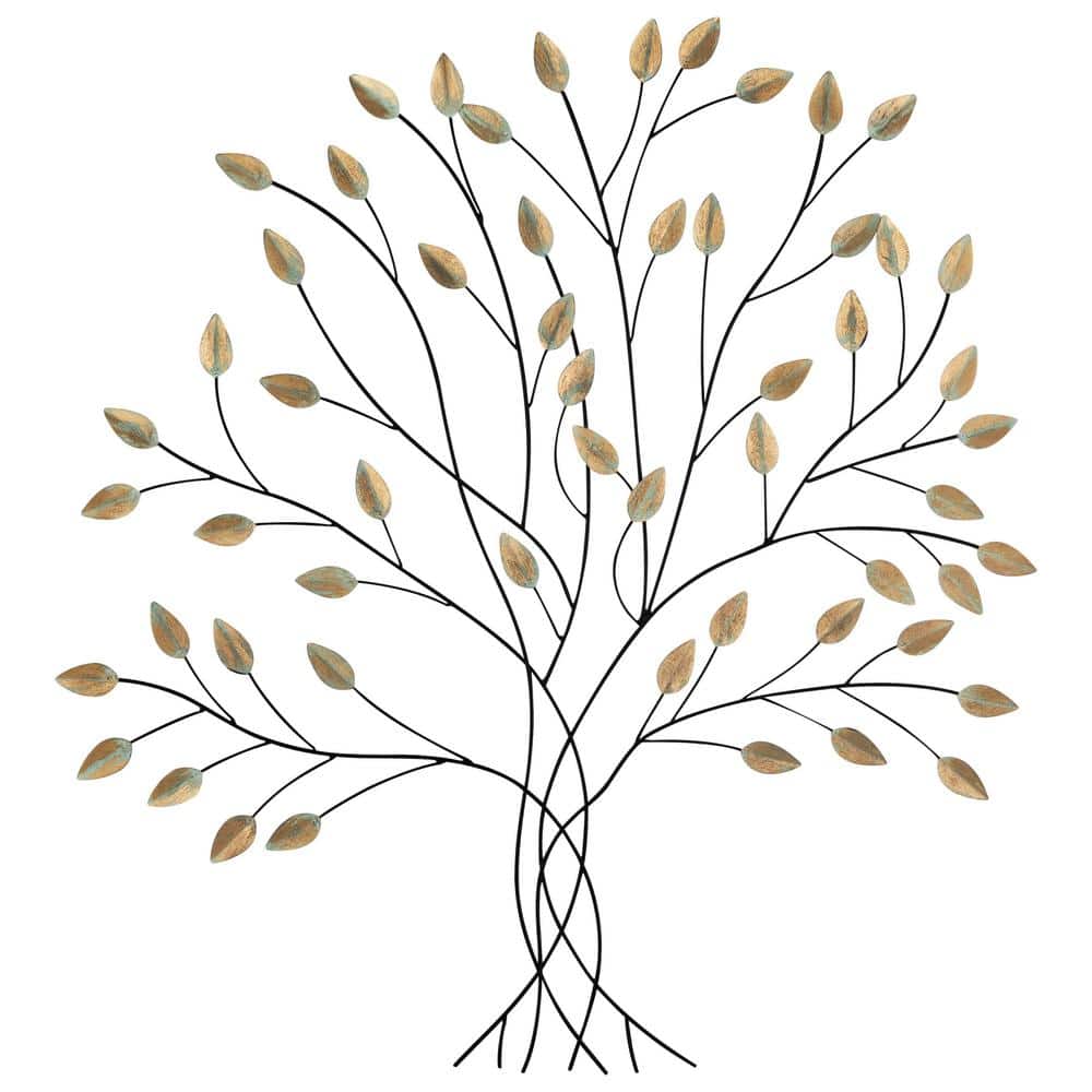 StyleWell Metal Tree Dimensional Wall Art (31 in. W x 33 in. H) 21MJE20784  The Home Depot