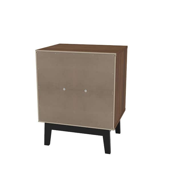 small dark brown nightstand