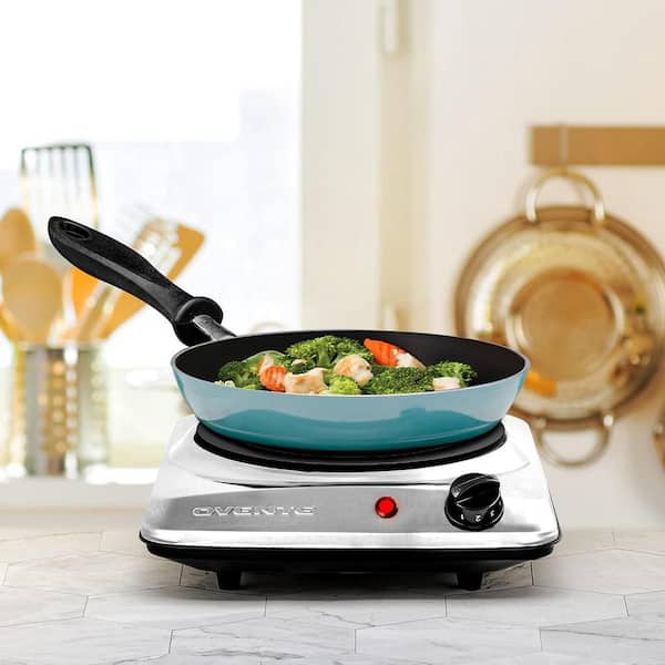 Ovente Electric Double Coil Burner 6 Inch Plate with Adjustable