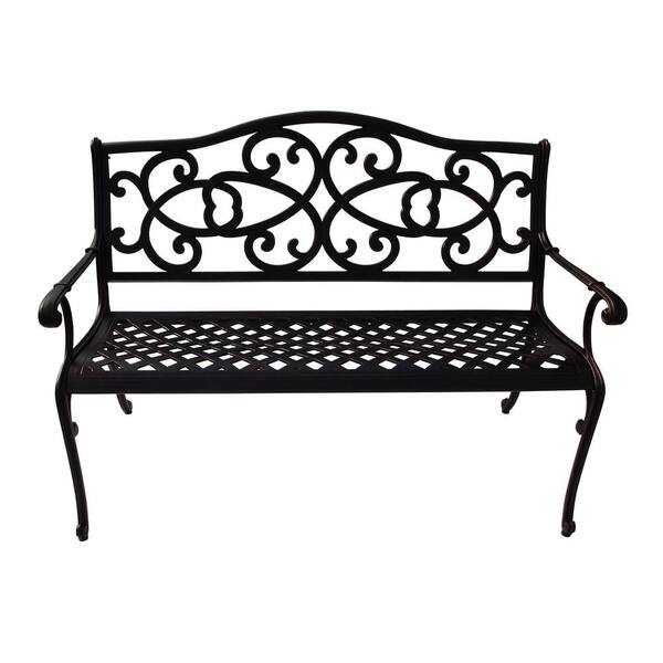 Noble House Philly 47.75 in. Aluminum Outdoor Bench