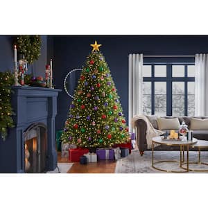 7.5 ft. Pre-Lit LED Ashton Balsam Fir Artificial Christmas Tree