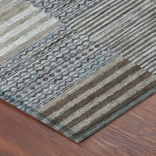 Chantille Machine Washable Indoor/Outdoor Abstract ACN2749 Chocolate 3 ft. x 4 ft. Area Rug