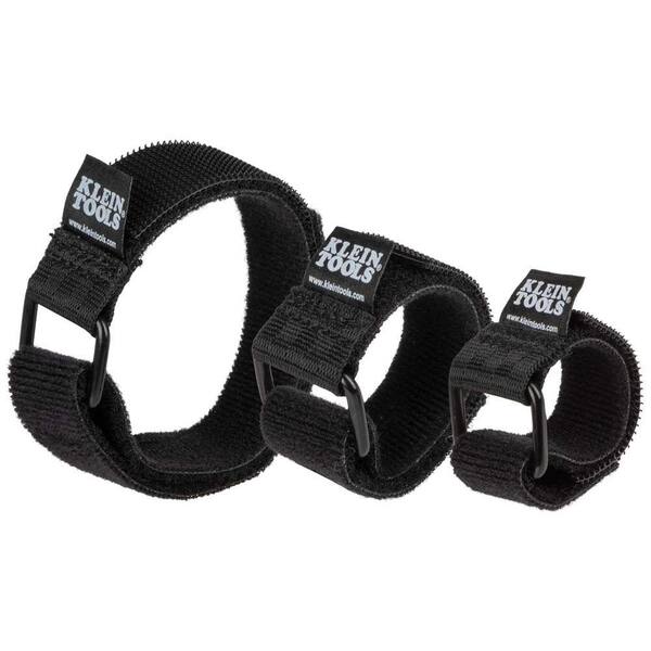 Klein Tools 6 in., 8 in., 14 in. Hook and Loop Cinch Straps (Multi-Pack)  450-600 - The Home Depot