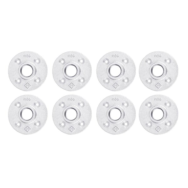 PIPE DECOR 3/4 in. Galvanized Iron Floor Flange (8-Pack)