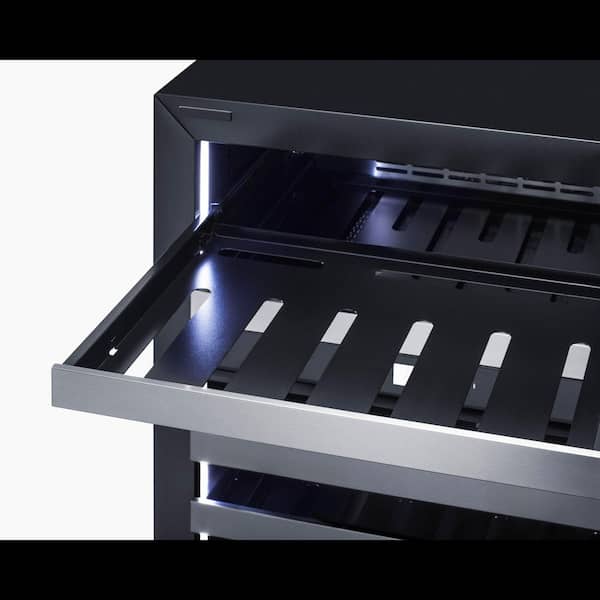 24 in. Dual Zone 48 Wine Bottles Wine Cooler in Custom