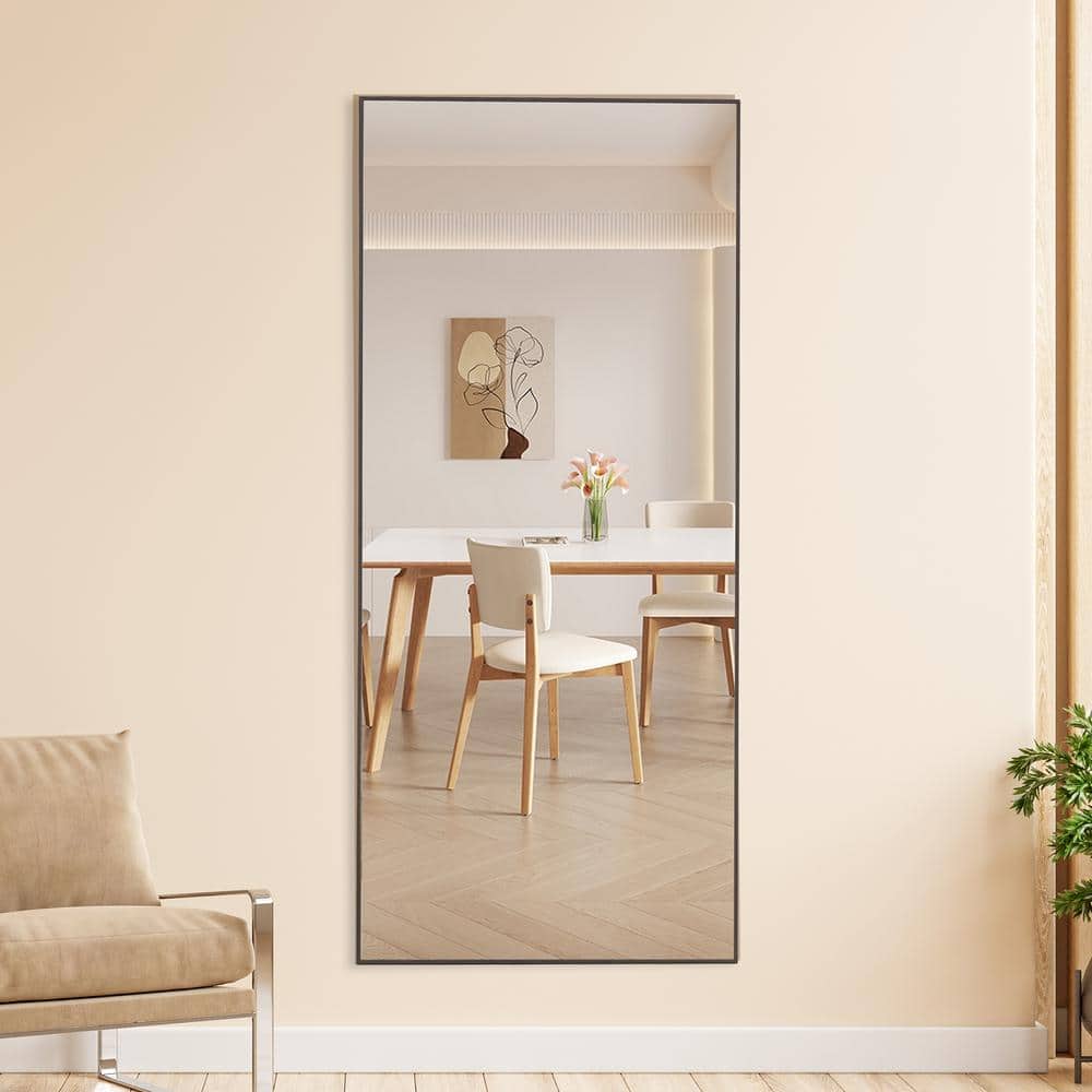 Fourth Generation 31 in. W x 71 in. H Rectangle Solid Wood Frame Gray Decor