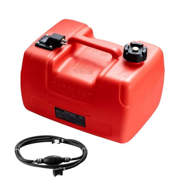 SKYSHALO Marine Fuel Tank, 3.17 Gal., Portable Boat Fuel Gas Tank for Outboard Engine Boats, Outboard Marine Boat Fuel Tank