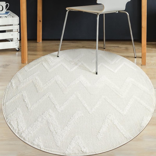 Palafito Geometric High-Low Area Rug