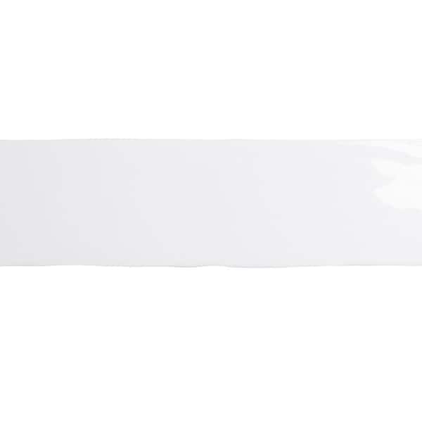 Compass Nirvana White 2 in. x 10 in. Smooth Glossy Subway Ceramic Wall Tile (3.17 sq. ft./Case)