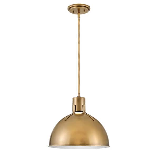 HINKLEY Argo 1-Light Heritage Brass Standard Mini Pendant Light
