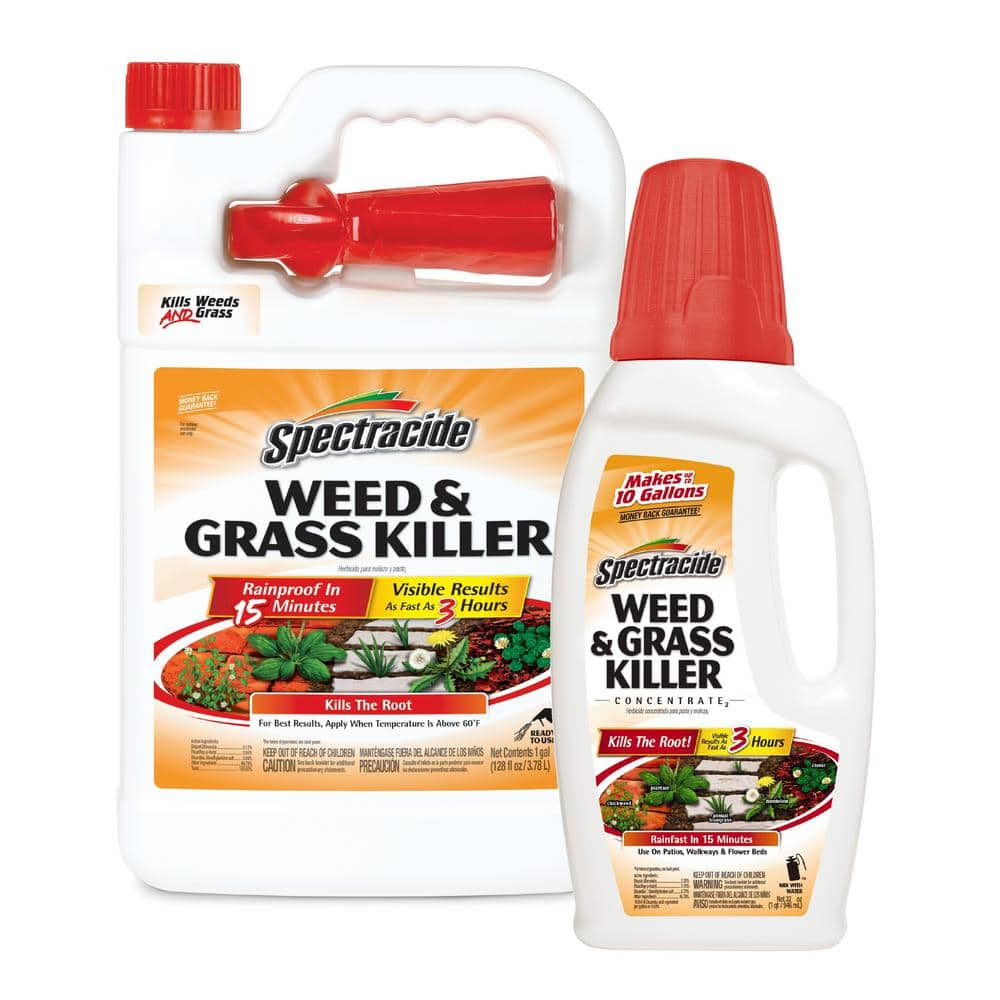 Spectracide Weed And Grass Concentrate And Ready To Use Bundle Pack Hg 96887 The Home Depot