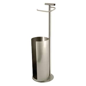 Continental Freestanding Toilet Paper Holder in Brushed Nickel
