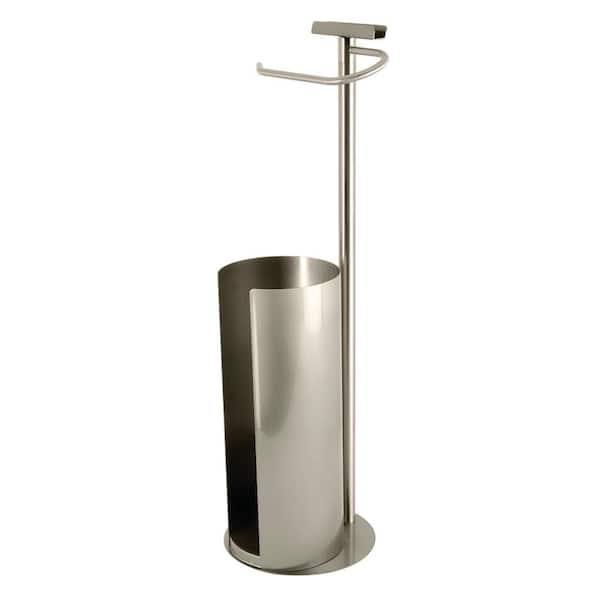 Kingston Brass Continental Freestanding Toilet Paper Holder in Brushed Nickel