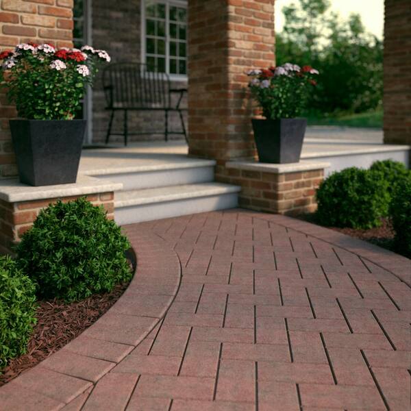 Pavestone Holland 7 75 In X 4 In X 1 75 In Old Town Blend Concrete Paver 22099 The Home Depot