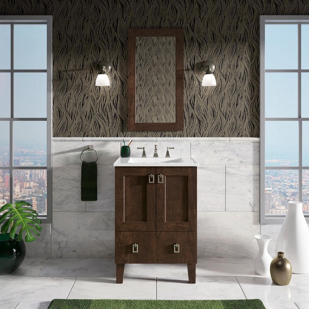 KOHLER Poplin 24 in. W x 22 in. D x 35 in. H Bathroom Vanity Cabinet ...