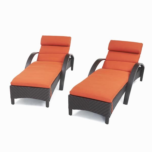 orange lounge chair outdoor