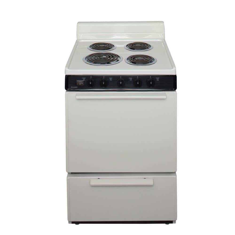 24 in. 2.97 cu. ft. Electric Range in Biscuit