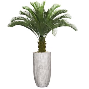Vintage Home Artificial 68 in. High Artificial Faux Palm Tree With Fiberstone Planter For Home Decor