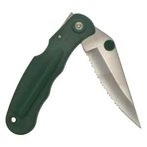 Folding Pocket Knife, Serrated 3.5-Inch Blade, Box of 3