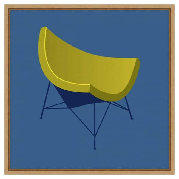 Amanti Art Mid Century Chair I by PI Gallerie 1 Piece Floater Frame Giclee Home Art Print 22 in x 22 in