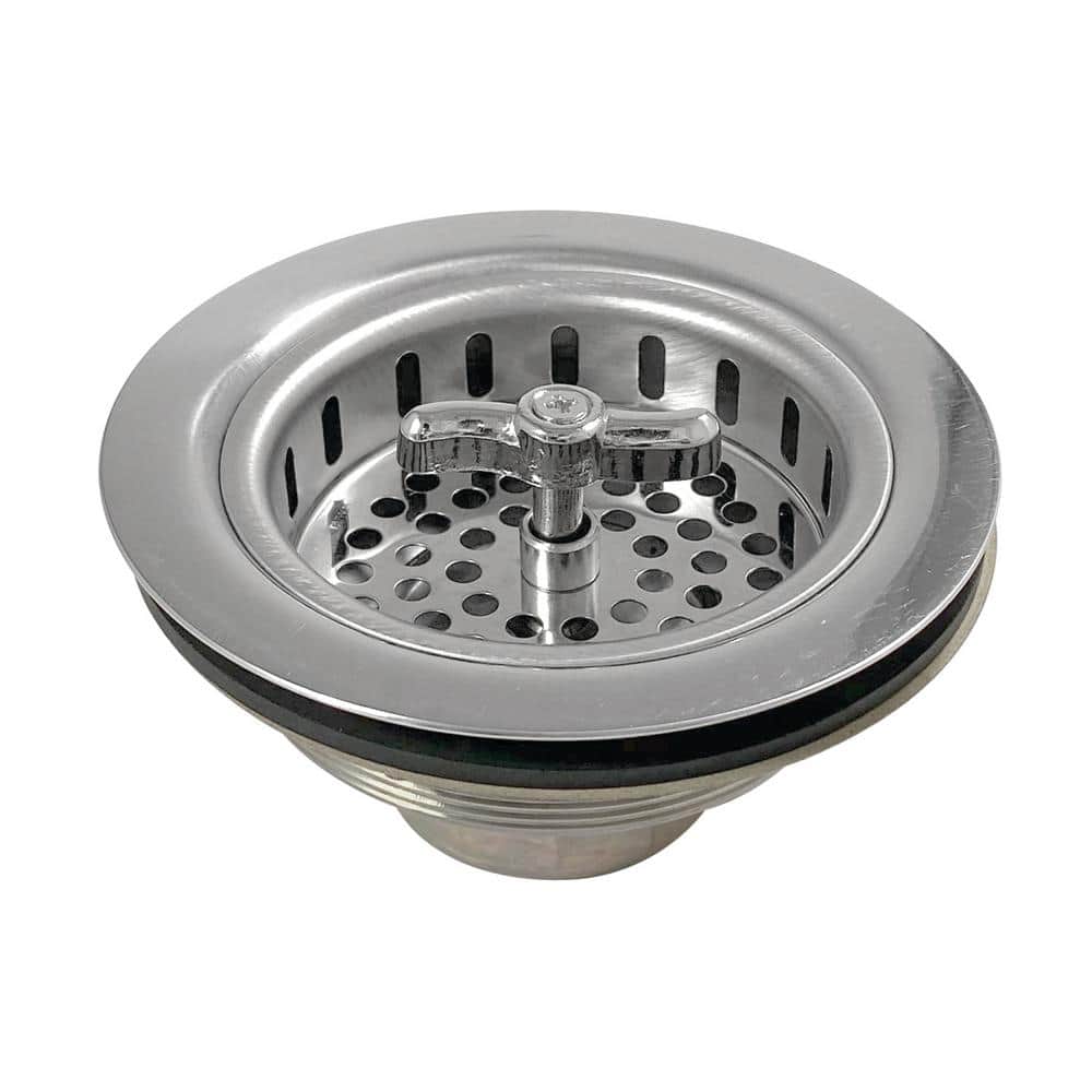 Tacoma 3-1/2 in. x 2-5/16 in. Stainless Steel Kitchen Sink Basket Strainer in Stainless Steel price history on PriceWatchPro