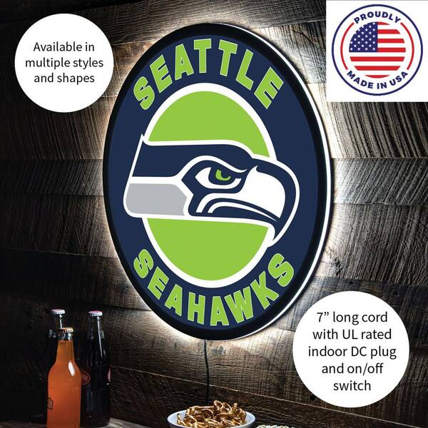 Seattle Seahawks NFL Vinyl Decal – Weather Resistant, Multi-Color, Made In USA