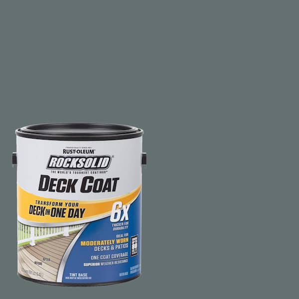 Rust-Oleum RockSolid 1 gal. Pewter Exterior 6X Deck Coat