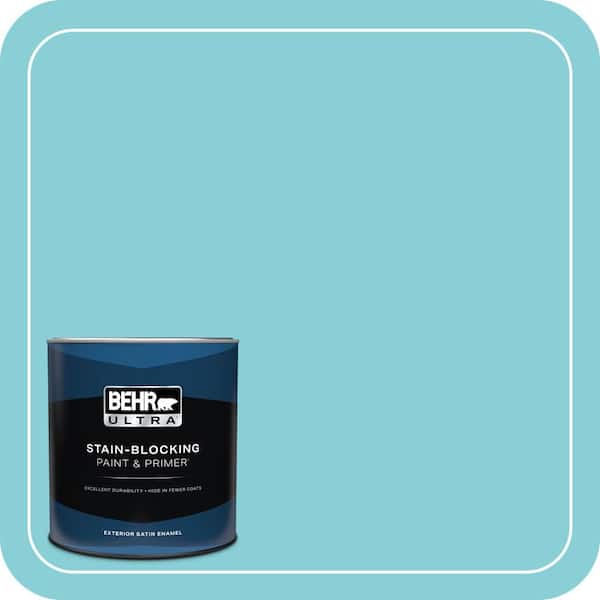 BEHR ULTRA 1 qt. Home Decorators Collection #HDC-MD-14 Sky Watch Satin Enamel Exterior Paint & Primer