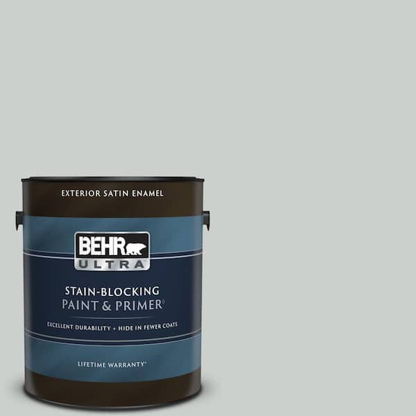 BEHR ULTRA 1 gal. Home Decorators Collection #HDC-MD-06G Sparkling Silver Satin Enamel Exterior Paint & Primer
