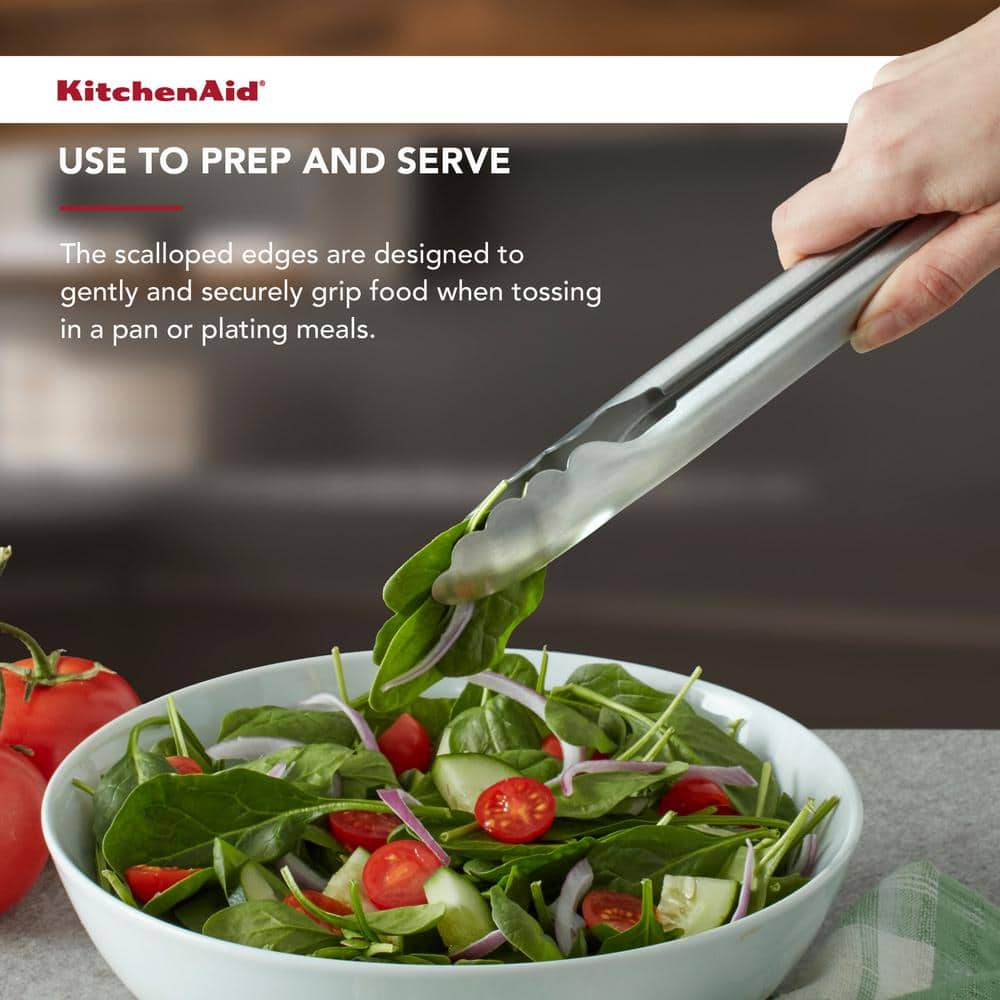 KitchenAid® KitchenAid Gourmet Stainless Steel Utility Kitchen Tongs - KO091