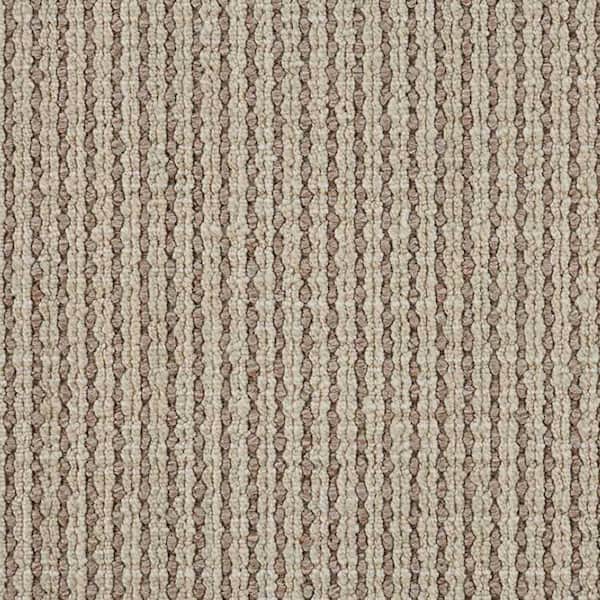 6 in. x 6 in. Pattern Carpet Sample - Reckless - Color Khaki