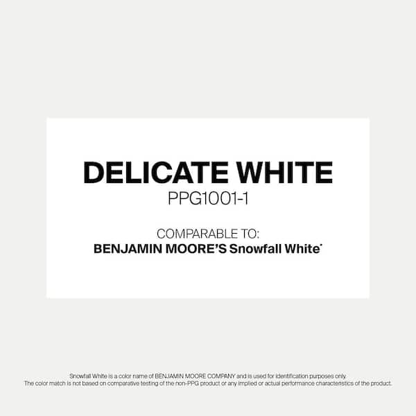 1 qt. PPG1001-1 Delicate White Semi-Gloss Door, Trim & Cabinet Paint