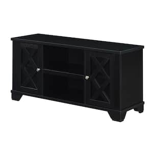Gateway 47.25 in. Black TV Stand Fits up to 52 in. TV with 2-Cabinets