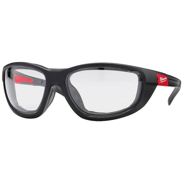 Milwaukee Performance Safety Glasses with Clear Fog-Free Lenses and Gasket