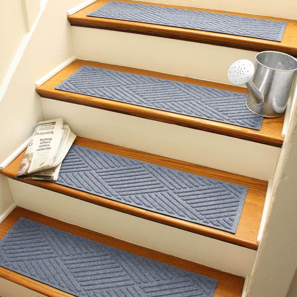 WaterHog Diamonds 8.5 in. x 30 in. Indoor Outdoor Stair Treads