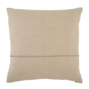 Behati Gray 22 in. x 22 in. Down Fill Throw Pillow